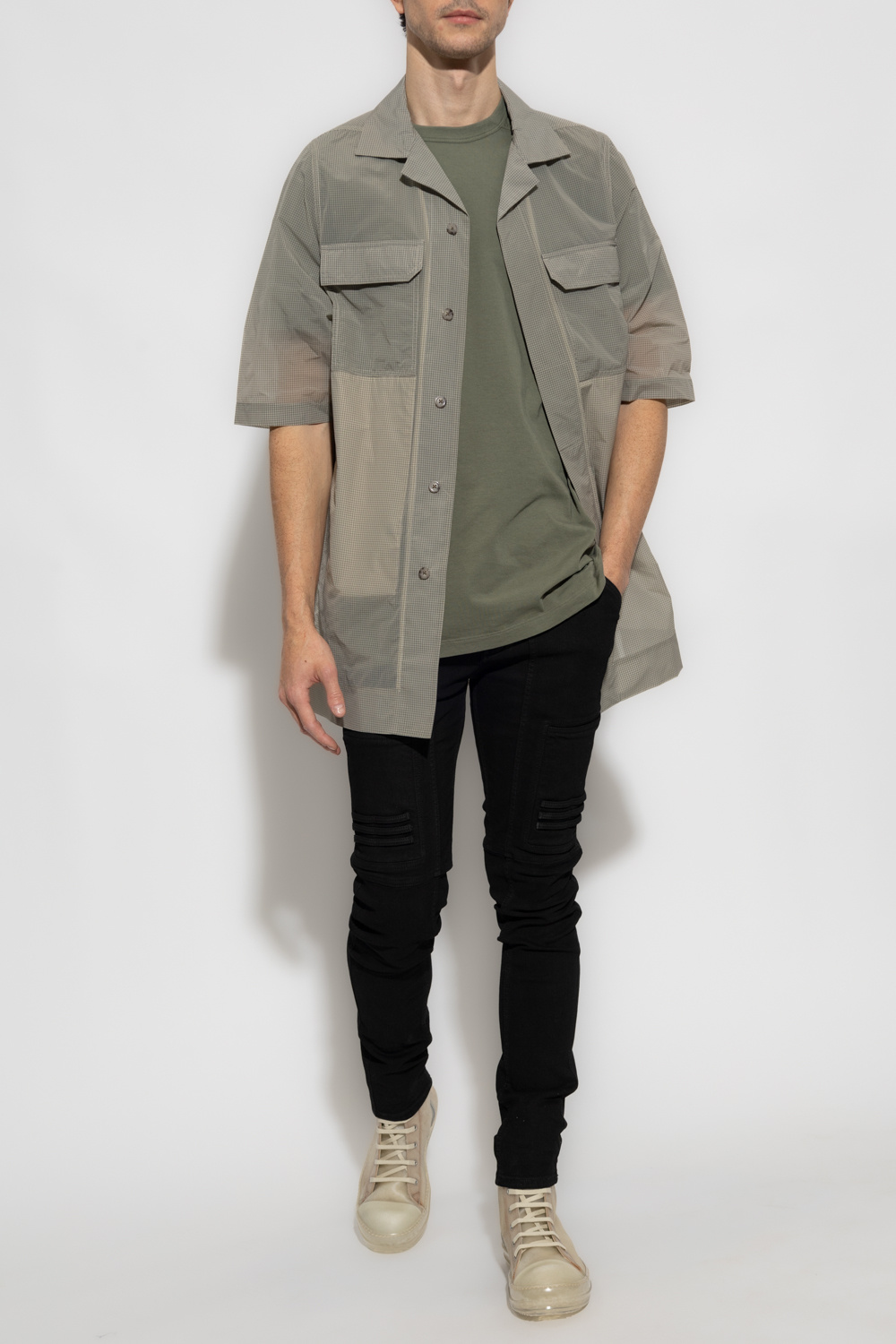 IetpShops Canada - cut shirt jacket Rick Owens - Green Rick